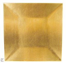 Case of 12 Gold Square Charger Plate