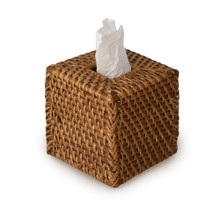 Cube Wicker Tissue Box Cover (Rattan) | Decorative Paper & Napkin Holder Dispenser