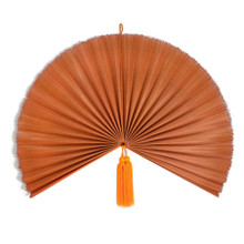 Extra-Large Folding Wall Hanging Fan For Home Decoration (Orange)