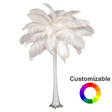 ostrich feather centerpiece