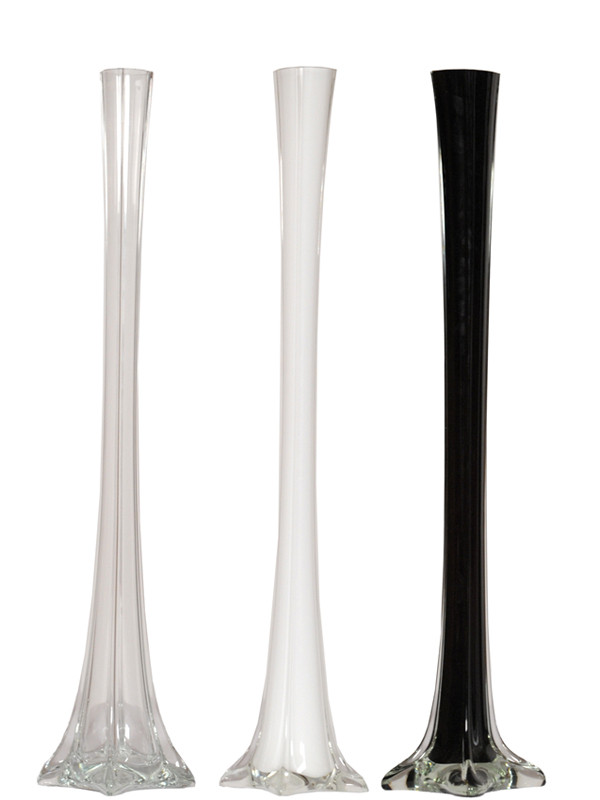 24 inch eiffel tower vases glass tower vase events wholesale