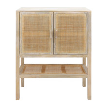 Wood, 35x48 2-rattan Door Cabinet, Natural