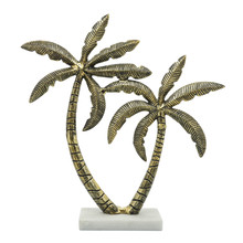 Metal, 20"h Coconut Tree, Bronze