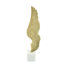 Metal, 19"h Wing On Stand, Gold