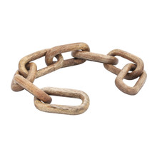 Wood, 16" 8-link Chains, Brown