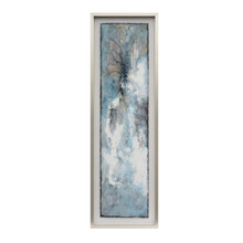 66x21 Abstract Canvas, Blue/gray