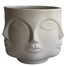 Cer, 5" Multi-face Scented Candle, White 10oz