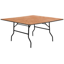 5-Foot Square Wood Folding Banquet Table [FLF-YT-WFFT60-SQ-GG]
