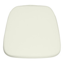 Soft Ivory Fabric Chiavari Chair Cushion [FLF-LE-L-C-WHITE-GG]
