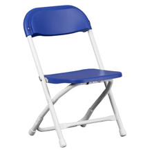 Kids Blue Plastic Folding Chair