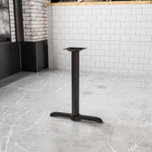5'' x 22'' Restaurant Table T-Base with 3'' Dia. Table Height Column [FLF-XU-T0522-GG]