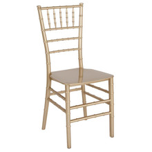 HERCULES Series Gold Resin Stacking Chiavari Chair [FLF-LE-GOLD-M-GG]