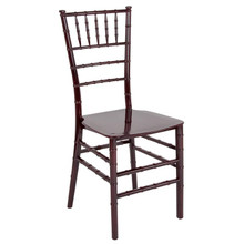 HERCULES Series Mahogany Resin Stacking Chiavari Chair [FLF-LE-MAHOGANY-M-GG]