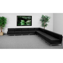 HERCULES Imagination Series Black LeatherSoft Sectional Configuration, 9 Pieces [FLF-ZB-IMAG-SECT-SET7-GG]