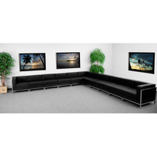 HERCULES Imagination Series Black LeatherSoft Sectional Configuration, 11 Pieces [FLF-ZB-IMAG-SECT-SET2-GG]