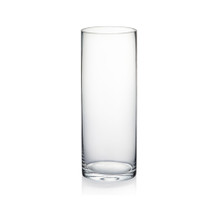 3" x 8" Cylinder Glass Vase - 12 Pieces