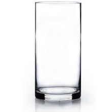 4" x 10" Clear Glass Cylinder Vase - 12 Pieces