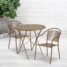 Gold patio online chairs