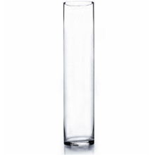 4" x 20" Clear Glass Cylinder Vase - 6 Pieces