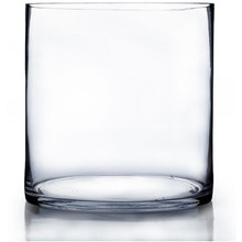 5" x 5" Clear Glass Cylinder Vase - 12 Pieces