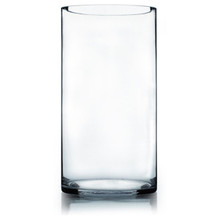 6" x 12" Clear Glass Cylinder Vase - 6 Pieces