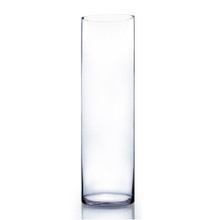 8" x 28" Cylinder Glass Vase - 2 Pieces
