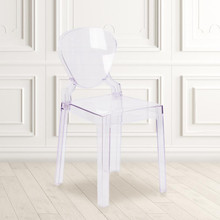 Ghost Chair with Tear Back in Transparent Crystal [FLF-OW-TEARBACK-18-GG]