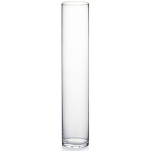 3" x 16" Clear Glass Cylinder Vase - 12 Pieces