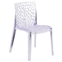 Vision Series Transparent Stacking Side Chair [FLF-FH-161-APC-GG]