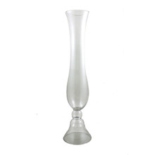 5.5"x30"x7" Clear Trumpet Vase - Case of 2
