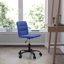 Sorrento Home and Office Task Chair in Blue Fabric [FLF-DS-512C-BLU-F-GG]