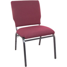 Advantage Maroon Multipurpose Church Chairs - 18.5 in. Wide