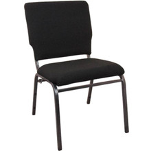 Advantage Black Multipurpose Church Chairs - 18.5 in. Wide