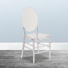 Flash Elegance Crystal Ice Stacking Florence Chair [FLF-Y-3-GG]