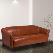 HERCULES Imperial Series Cognac LeatherSoft Sofa [FLF-111-3-CG-GG]