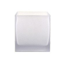 4" Frosted Cube Glass Vase - 12 Pieces