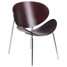 Mahogany Bentwood Leisure Side Reception Chair [FLF-SD-2268-7-MAH-GG]