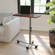 Angle and Height Adjustable Mobile Laptop Computer Table with Cherry Top [FLF-NAN-JN-2762-GG]