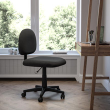 Mid-Back Black Fabric Swivel Task Office Chair [FLF-BT-660-BK-GG]