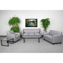 HERCULES Diplomat Series Reception Set in Gray LeatherSoft [FLF-BT-827-SET-GY-GG]