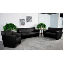 HERCULES Majesty Series Black LeatherSoft Sofa [FLF-222-3-BK-GG]