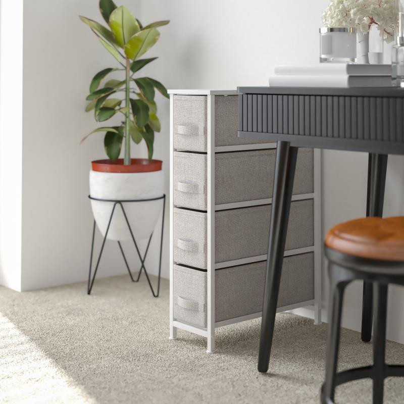 White drawers slim online