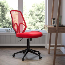 Salerno Series High Back Red Mesh Office Chair [FLF-GO-WY-193A-RED-GG]