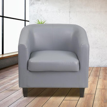 Gray LeatherSoft Lounge Chair [FLF-BT-873-GY-GG]