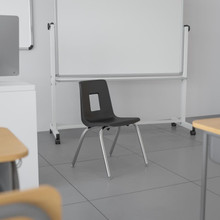 Advantage Black Student Stack School Chair - 14-inch [FLF-ADV-SSC-14BLK]