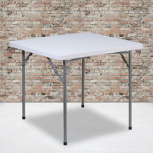 2.81-Foot Square Granite White Plastic Folding Table [FLF-RB-3434-GG]