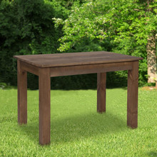 46" x 30" Rectangular Antique Rustic Solid Pine Farm Dining Table [FLF-XA-F-46X30-GG]