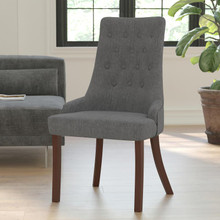 HERCULES Paddington Series Gray Fabric Tufted Chair [FLF-QY-A08-GY-GG]