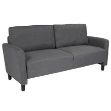 Candler Park Upholstered Sofa in Dark Gray Fabric [FLF-SL-SF919-3-DGY-F-GG]