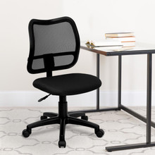 Mid-Back Black Mesh Swivel Task Office Chair [FLF-WL-A277-BK-GG]